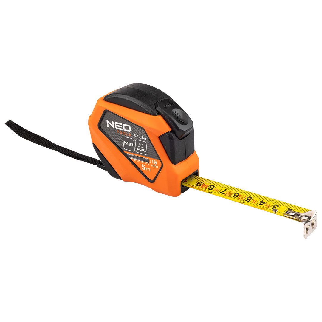 Oceľový stočený meter 5 m x 19 mm, palec od NEO TOOLS nájdeš na naravis.sk