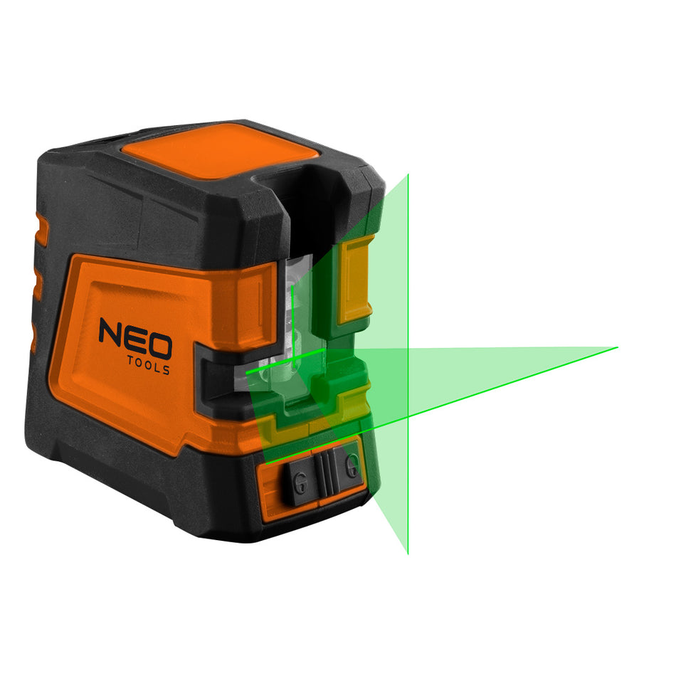 20 m krížový laser, zelený, horizontálny, vertikálny a krížový, magnetický držiak, kufor od NEO TOOLS nájdeš na naravis.sk