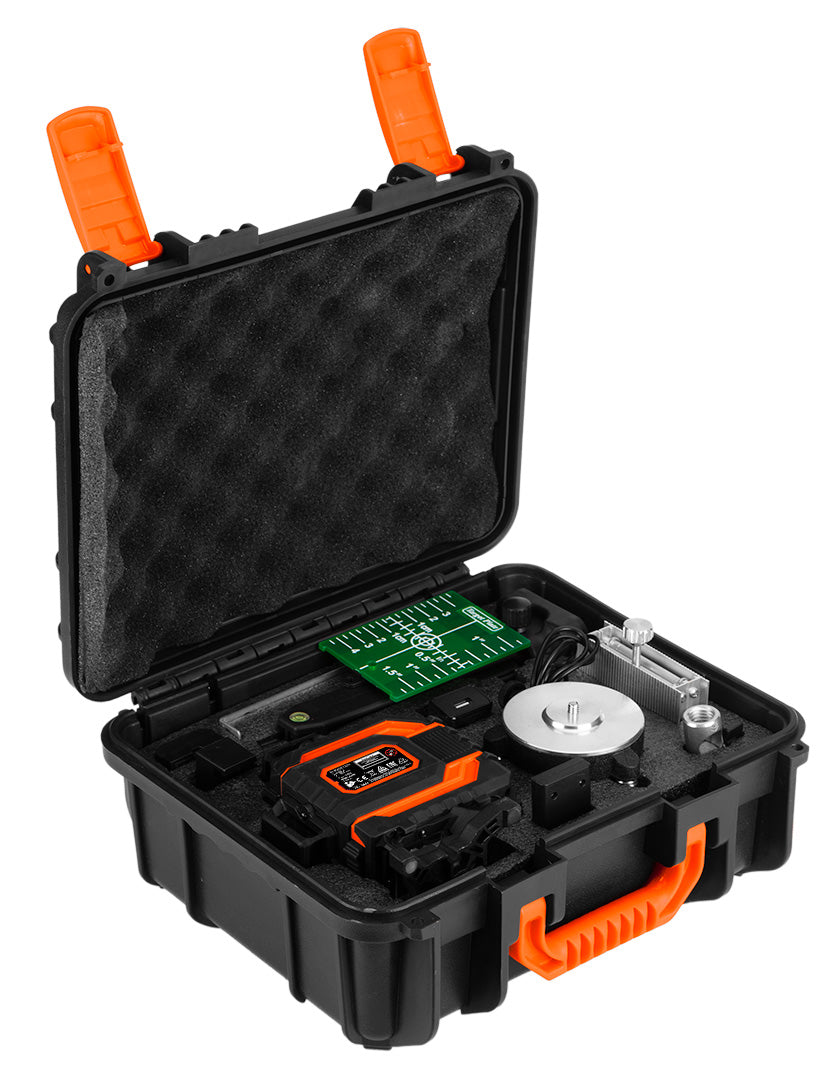 3D laser, 16 línií, zelený, puzdro, cieľová doska, magnetický držiak, nabíjačka od NEO TOOLS nájdeš na naravis.sk