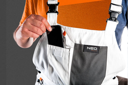 Nohavice , biela, veľ M/50 od NEO TOOLS nájdeš na naravis.sk