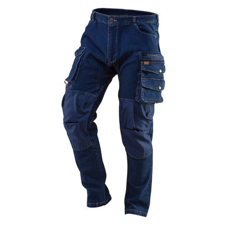 Pracovné nohavice DENIM, zosilnenie kolien, veľkosť S od NEO TOOLS nájdeš na naravis.sk