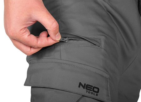 Pracovné nohavice OUTDOOR, typ jogger, sivé, veľkosť XXXL od NEO TOOLS nájdeš na naravis.sk