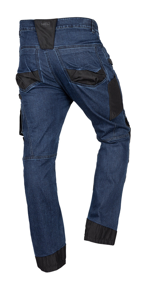 Pracovné nohavice DENIM, Oxfordská výstuž, námornícka modrá, veľkosť XS od NEO TOOLS nájdeš na naravis.sk