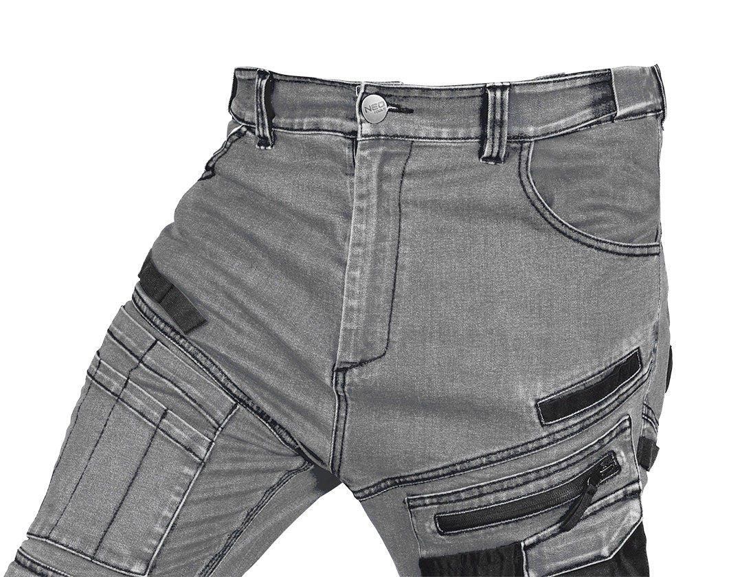 Pracovné nohavice DENIM, Oxfordská výstuž, sivé, veľkosť XS od NEO TOOLS nájdeš na naravis.sk