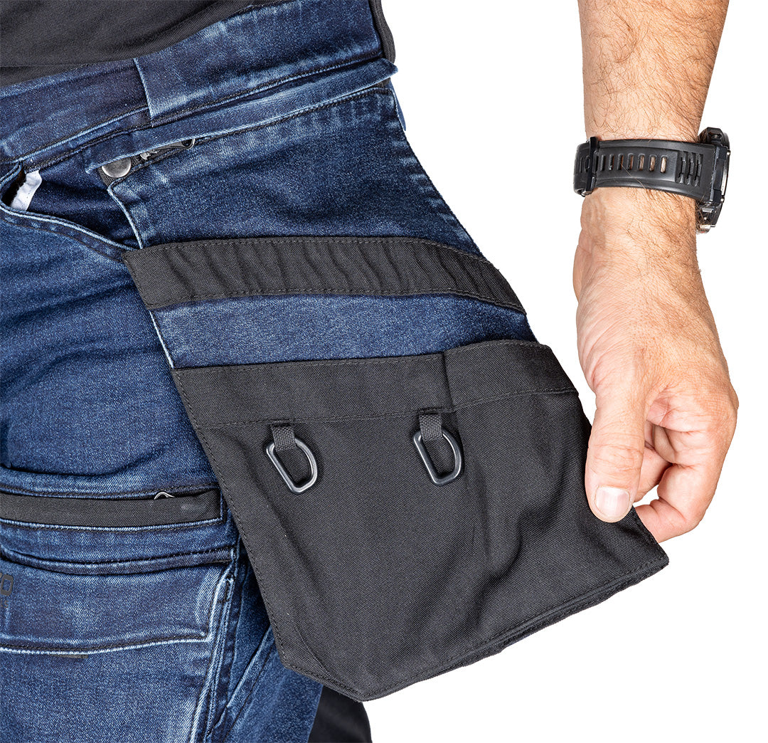 Pracovné nohavice DENIM, výstuž Cordura, odnímateľné vrecká, námornícka modrá, veľkosť L od NEO TOOLS nájdeš na naravis.sk