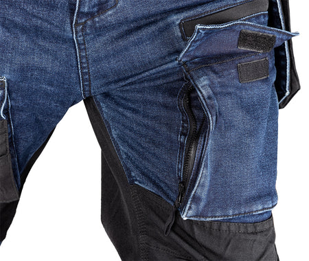 Pracovné nohavice DENIM, výstuhy Cordura, odnímateľné vrecká, námornícka modrá, veľkosť XXXL od NEO TOOLS nájdeš na naravis.sk