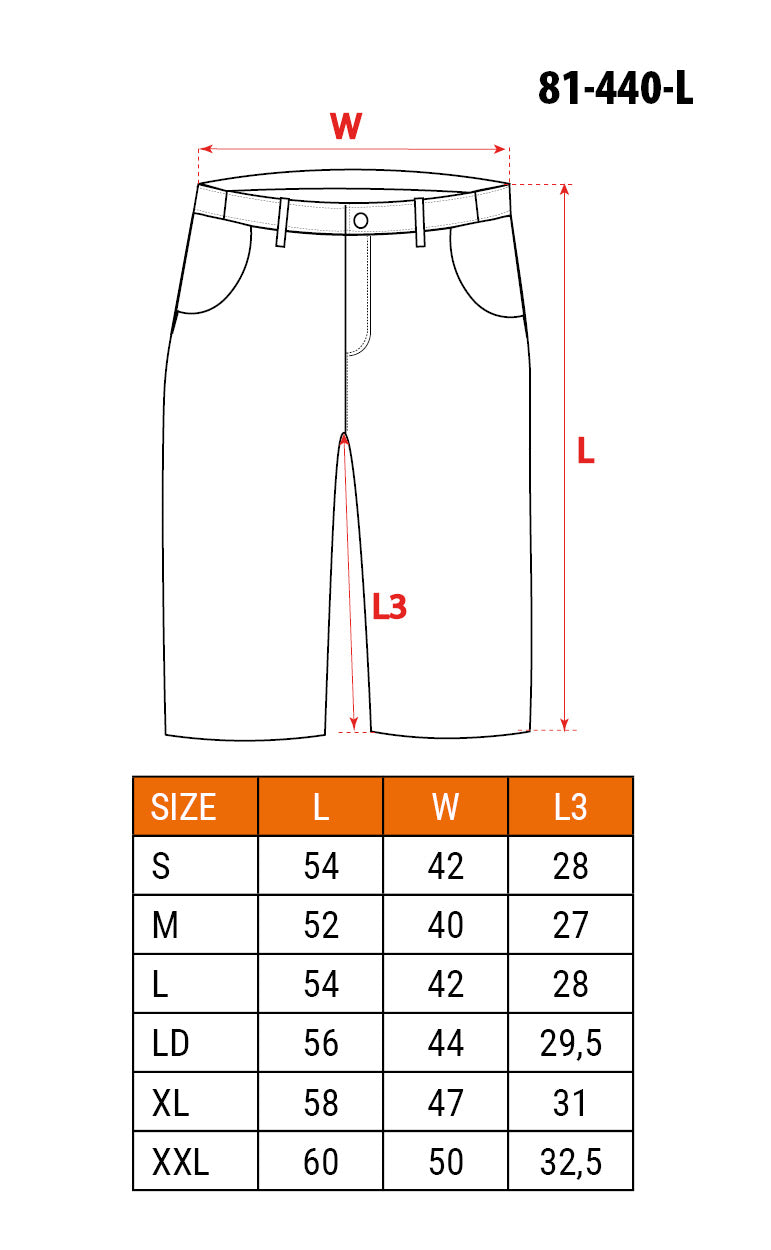 Krátke nohavice BASIC, veľkosť L/52 od NEO TOOLS nájdeš na naravis.sk