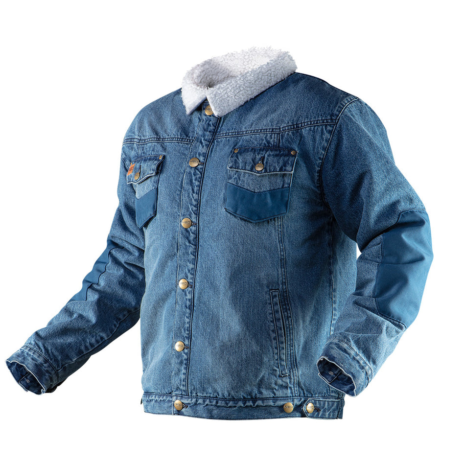 Zateplená džínsová bunda DENIM, veľkosť XL od NEO TOOLS nájdeš na naravis.sk