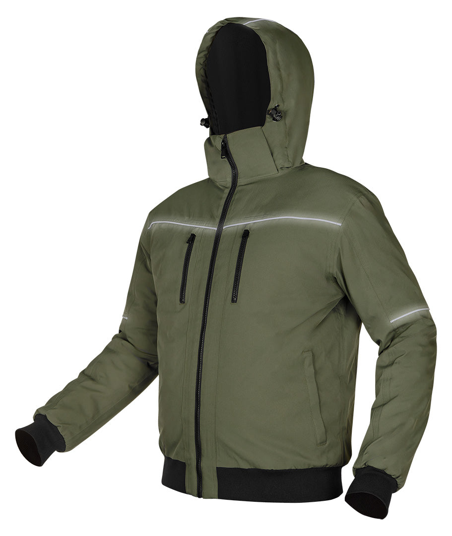 Zateplená bunda s kapucňou OUTDOOR, zelená, veľkosť S od NEO TOOLS nájdeš na naravis.sk
