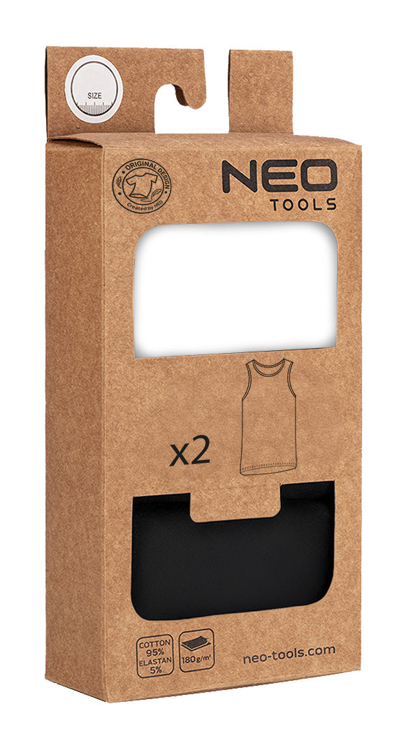 Tričko 2-pack, biele, čierne, veľkosť XXL od NEO TOOLS nájdeš na naravis.sk