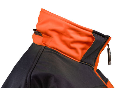 Pracovná bunda výstražná softshellová s kapucňou, oranžová, veľkosť XXXL od NEO TOOLS nájdeš na naravis.sk