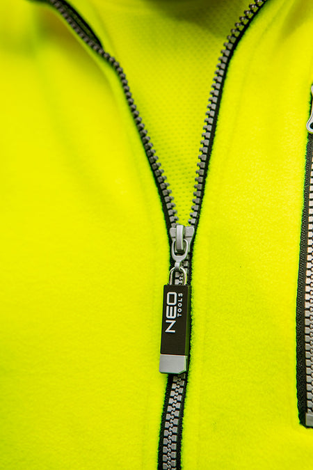 Výstražná flísová bunda, žltá, veľkosť L od NEO TOOLS nájdeš na naravis.sk