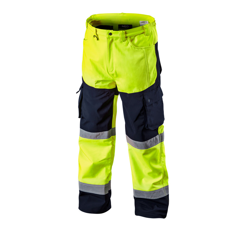 Pracovné nohavice výstražné softshell, žlté, veľkosť S od NEO TOOLS nájdeš na naravis.sk