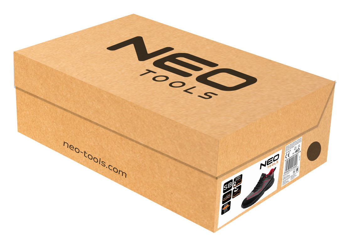 Pracovná obuv SB, ľahká, s oceľovou špičkou, veľkosť 47 od NEO TOOLS nájdeš na naravis.sk