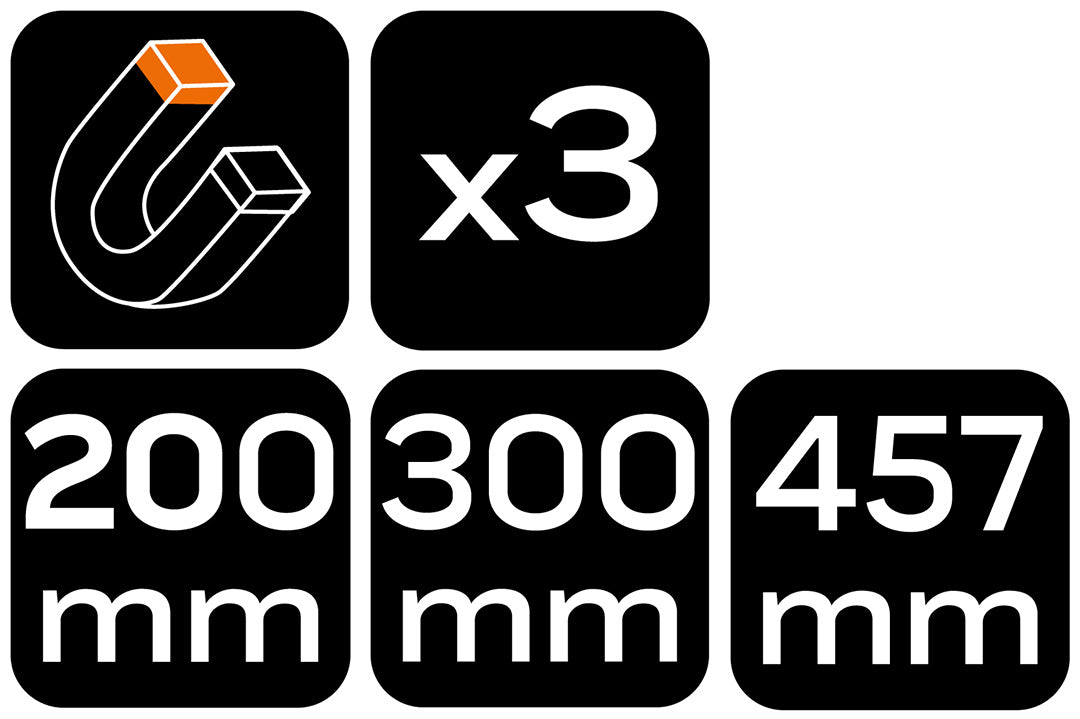 Magnetický pás, sada 3 ks od NEO TOOLS nájdeš na naravis.sk