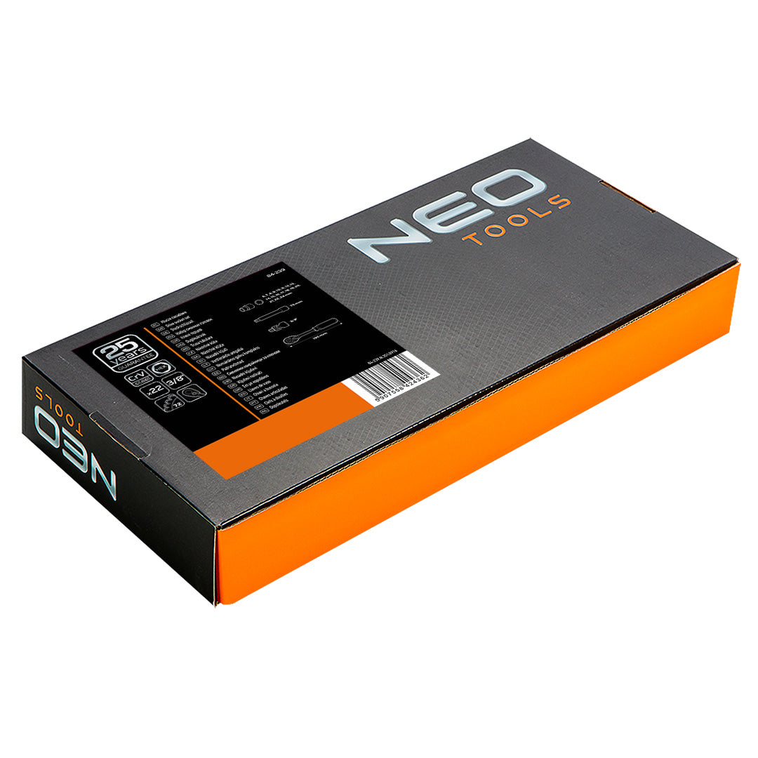 Nástrčné kľúče 3/8", súprava 22 ks od NEO TOOLS nájdeš na naravis.sk