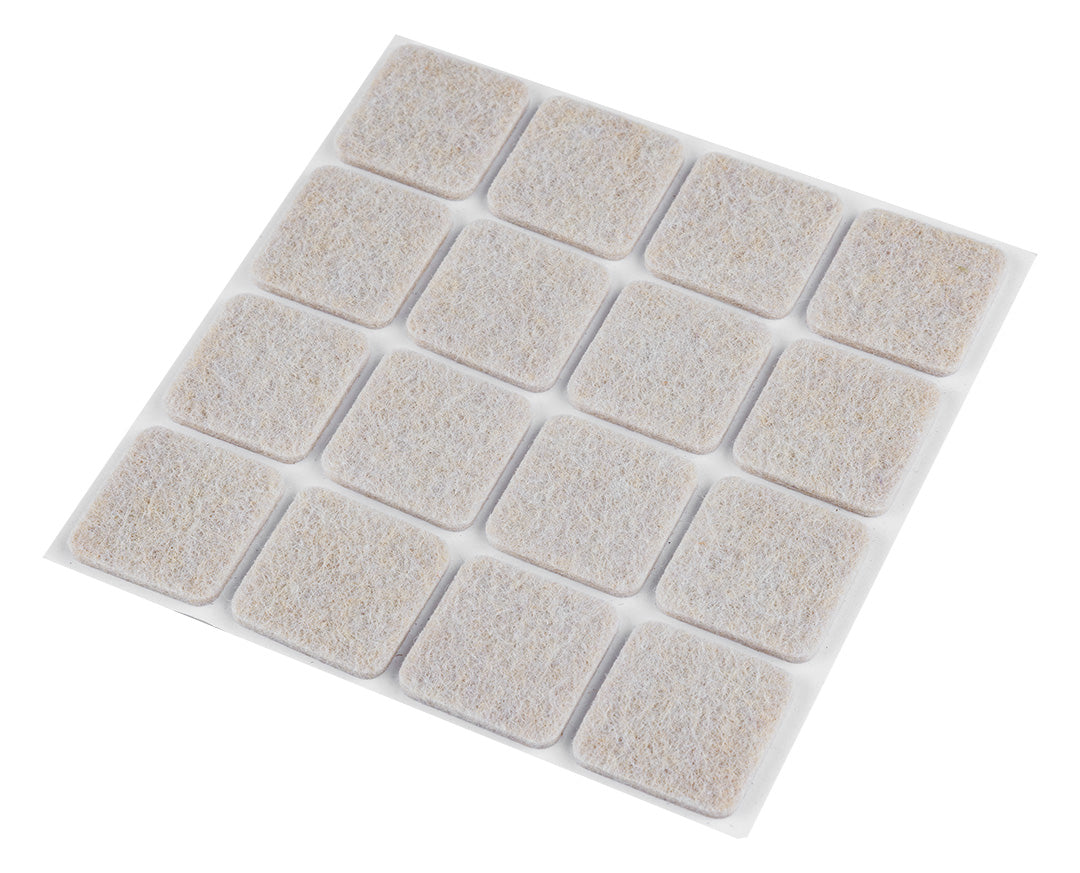 Samolepiace filcové podložky, svetlohnedé 25x25 mm, 16 ks. od NEO TOOLS nájdeš na naravis.sk