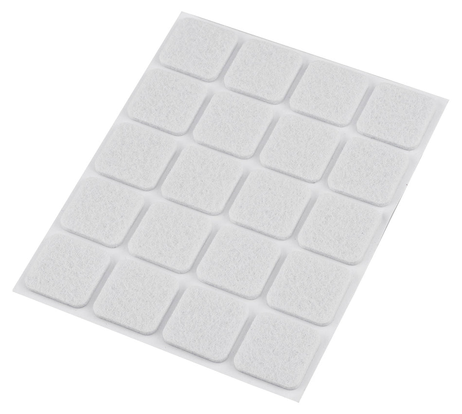 Samolepiace plstené podložky, biele 20x20 mm, 20 ks. od NEO TOOLS nájdeš na naravis.sk