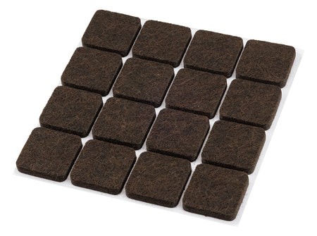 Samolepiace plstené podložky, tmavohnedé 25x25 mm, 16 ks. od NEO TOOLS nájdeš na naravis.sk