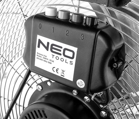 Podlahový ventilátor 100 W, priemer 45 cm, 3 rýchlosti ventilátora od NEO TOOLS nájdeš na naravis.sk