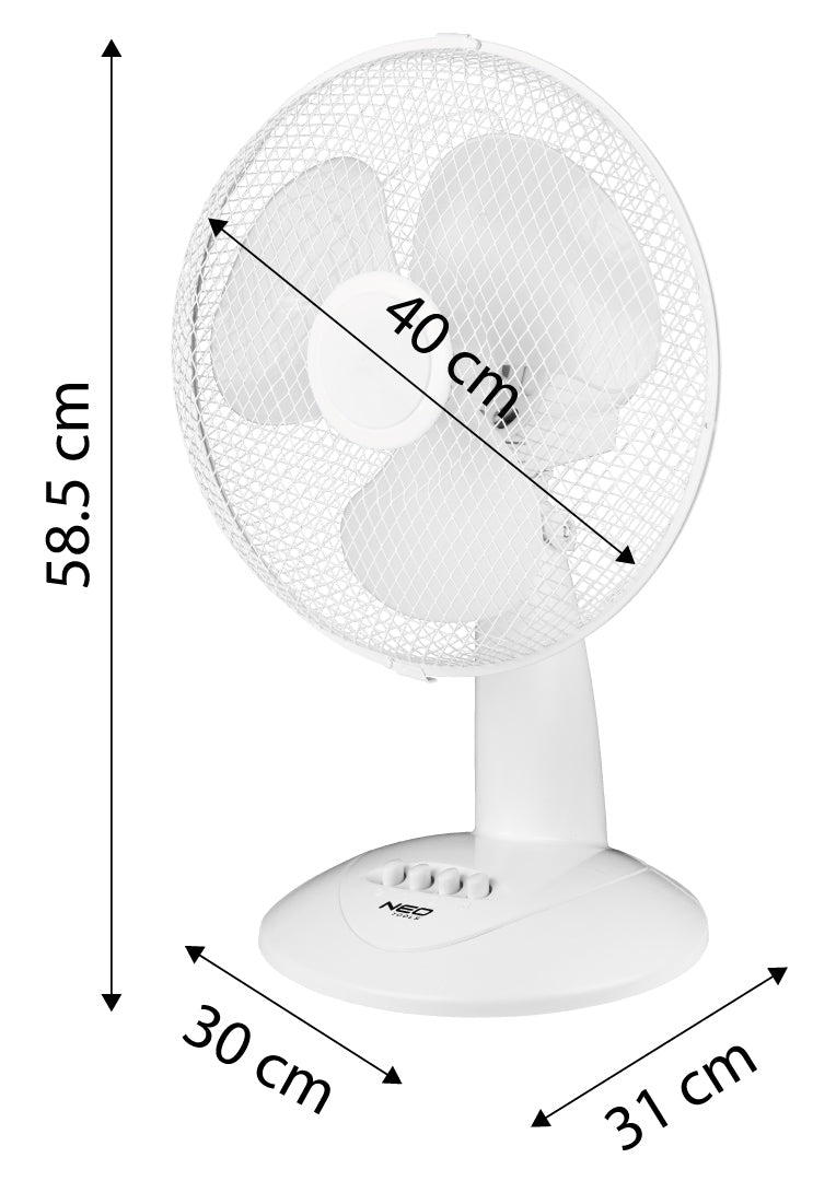 Stolný ventilátor 45 W od NEO TOOLS nájdeš na naravis.sk