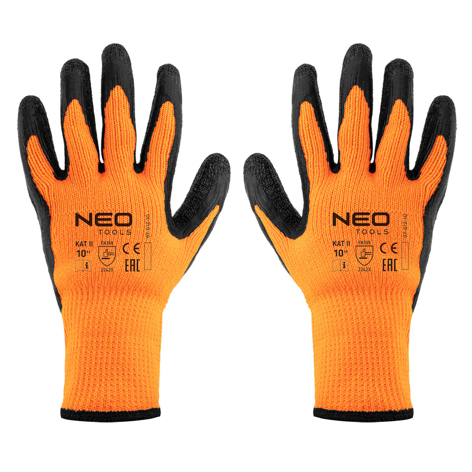 Izolované pracovné rukavice, polyester potiahnutý latexom, 2242X, veľkosť 10 od NEO TOOLS nájdeš na naravis.sk