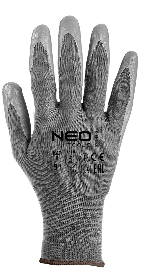 Pracovné rukavice, polyester s PU povlakom, 4131X, veľkosť 9 od NEO TOOLS nájdeš na naravis.sk