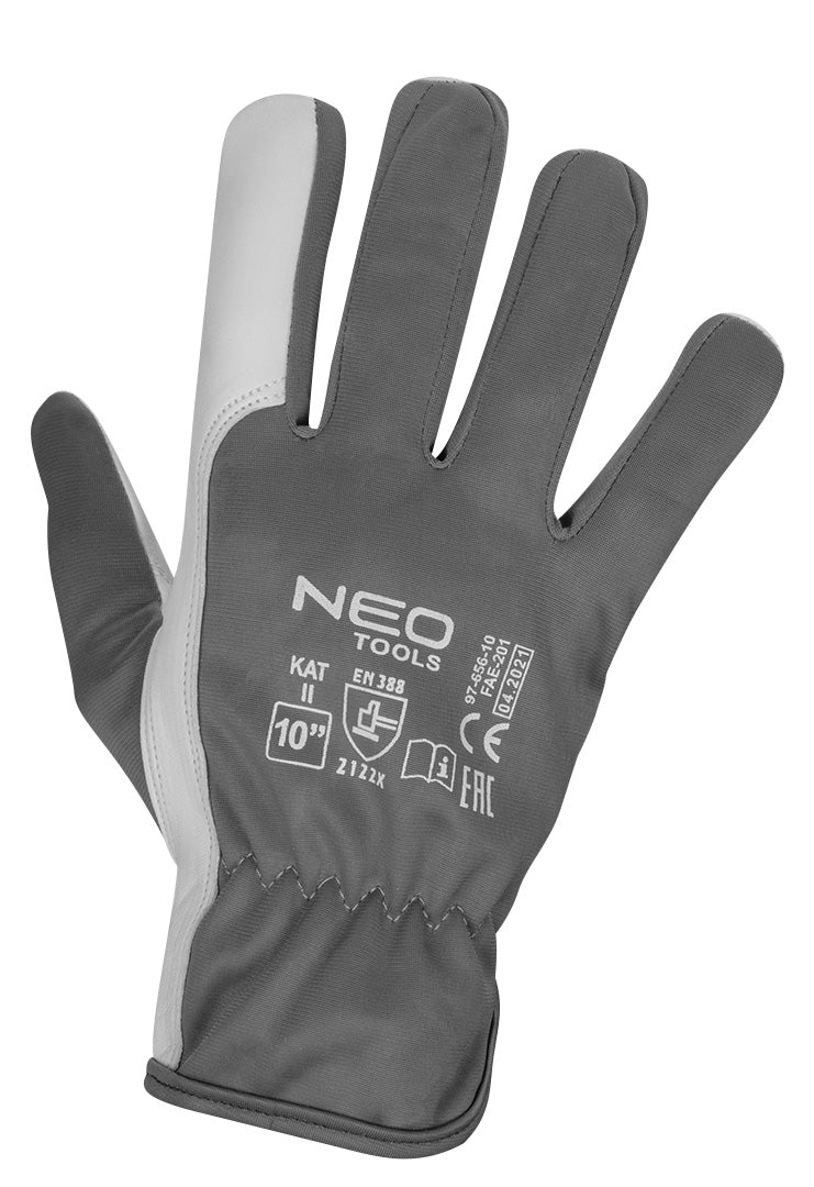 Pracovné rukavice, 2122X, kozia koža, veľkosť 10", CE od NEO TOOLS nájdeš na naravis.sk