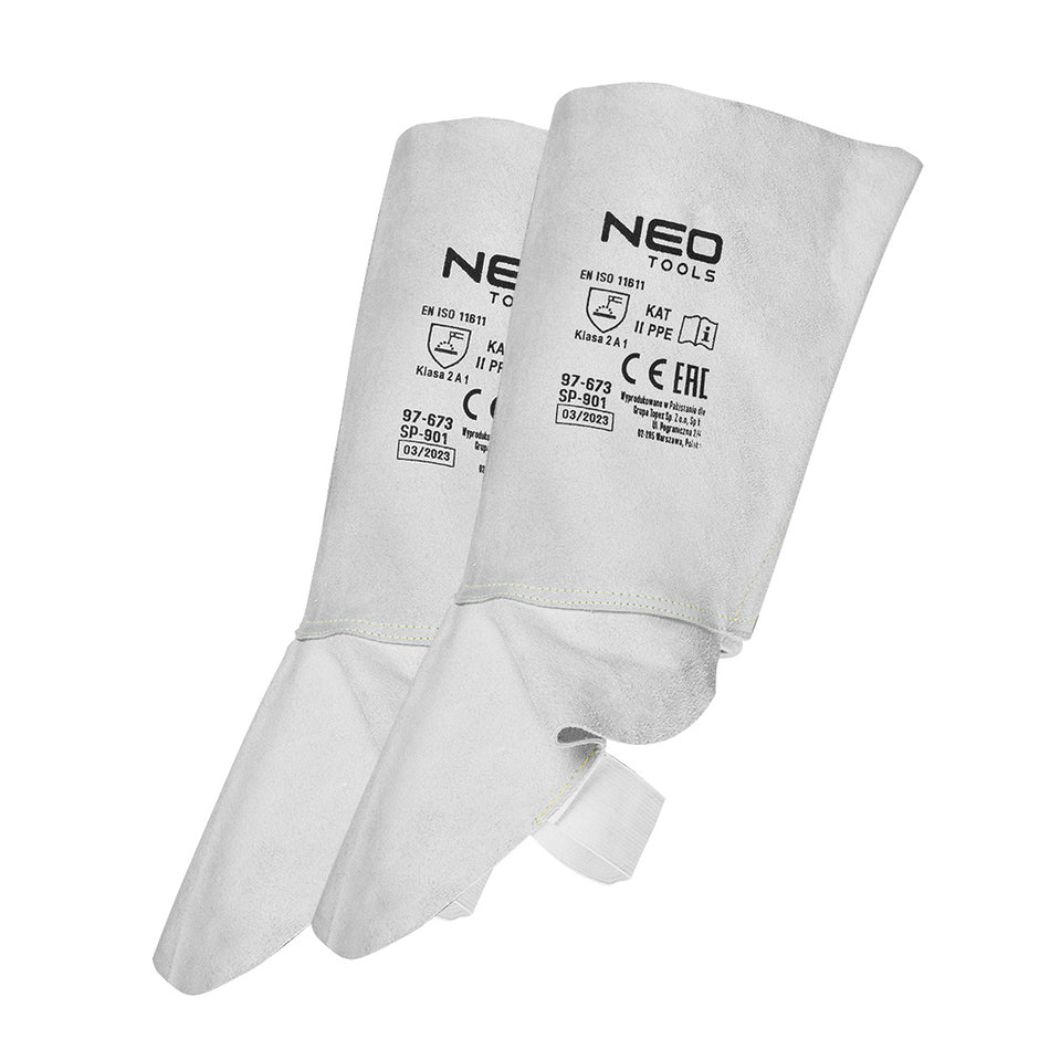 Zváračské kožené chrániče topánok od NEO TOOLS nájdeš na naravis.sk