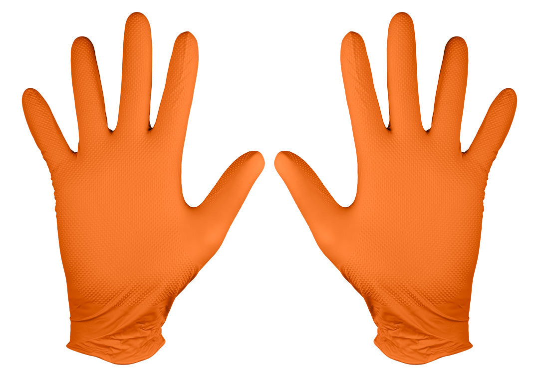 Perforované nitrilové rukavice, oranžové, 50 kusov, veľkosť XL od NEO TOOLS nájdeš na naravis.sk