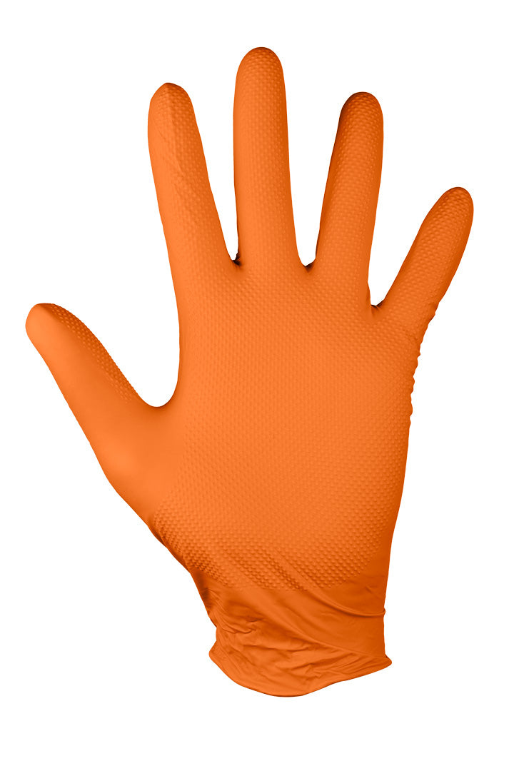 Perforované nitrilové rukavice, oranžové, 50 kusov, veľkosť XL od NEO TOOLS nájdeš na naravis.sk