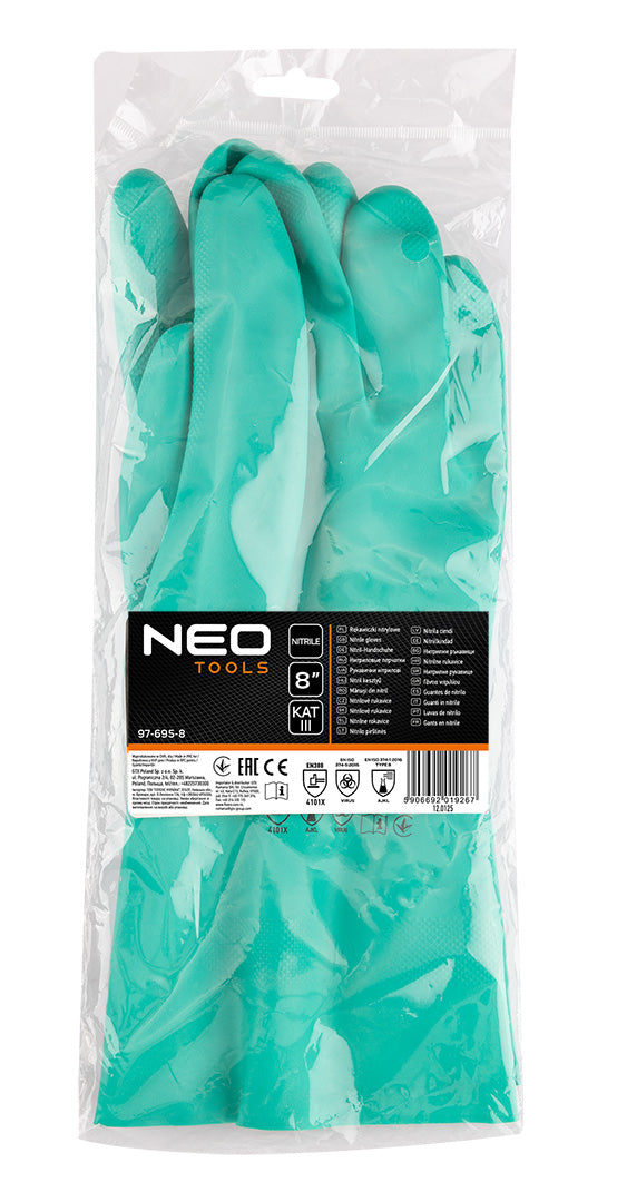 Chemicky odolné nitrilové rukavice, veľkosť 8 od NEO TOOLS nájdeš na naravis.sk