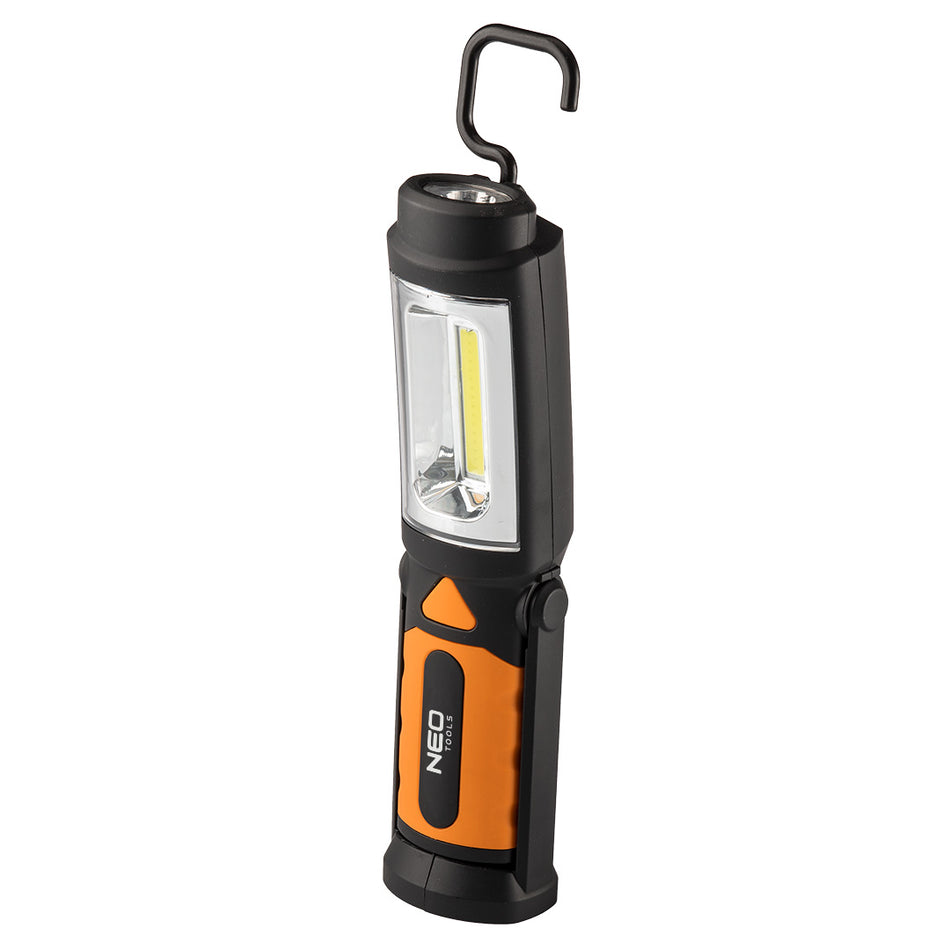 Batériová dielenská lampa 300 lm COB 2 v 1 + batérie 3xAA od NEO TOOLS nájdeš na naravis.sk