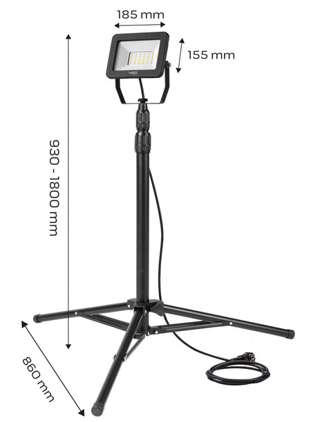 Reflektor jednoduchý 50W SMD LED 4250lm 230V na stojane 1,8m od NEO TOOLS nájdeš na naravis.sk