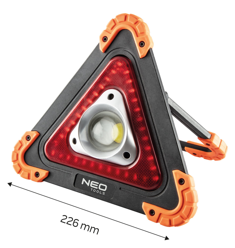 Akumulátorová lampa + výstražný trojuholník 2 v 1 od NEO TOOLS nájdeš na naravis.sk
