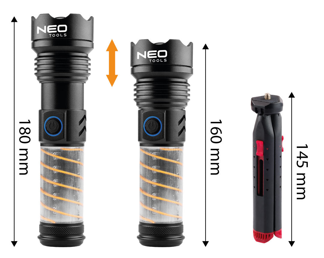 Kempingová baterka 2 v 1 od NEO TOOLS nájdeš na naravis.sk