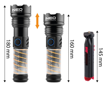 Kempingová baterka 2 v 1 od NEO TOOLS nájdeš na naravis.sk
